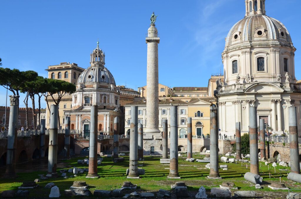 Trajans Column in Rome Italy