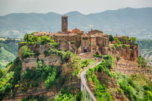 View of the old town of Bagnoregio